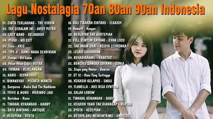 band favorit tempo dulu lagu pop Indonesia 