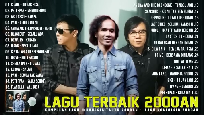 band favorit tempo dulu lagu pop Indonesia 